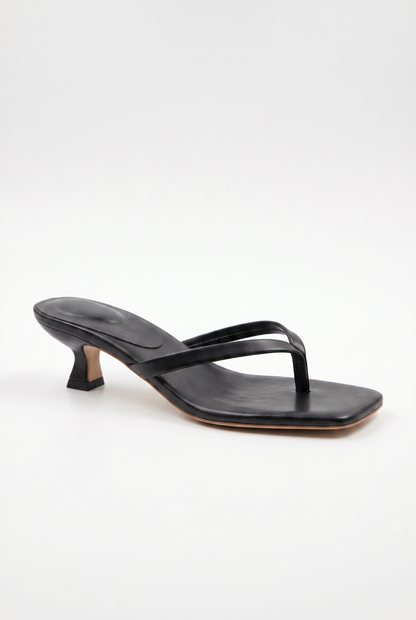 Sandals Women - Low Heel Toe Post Mule Sandals