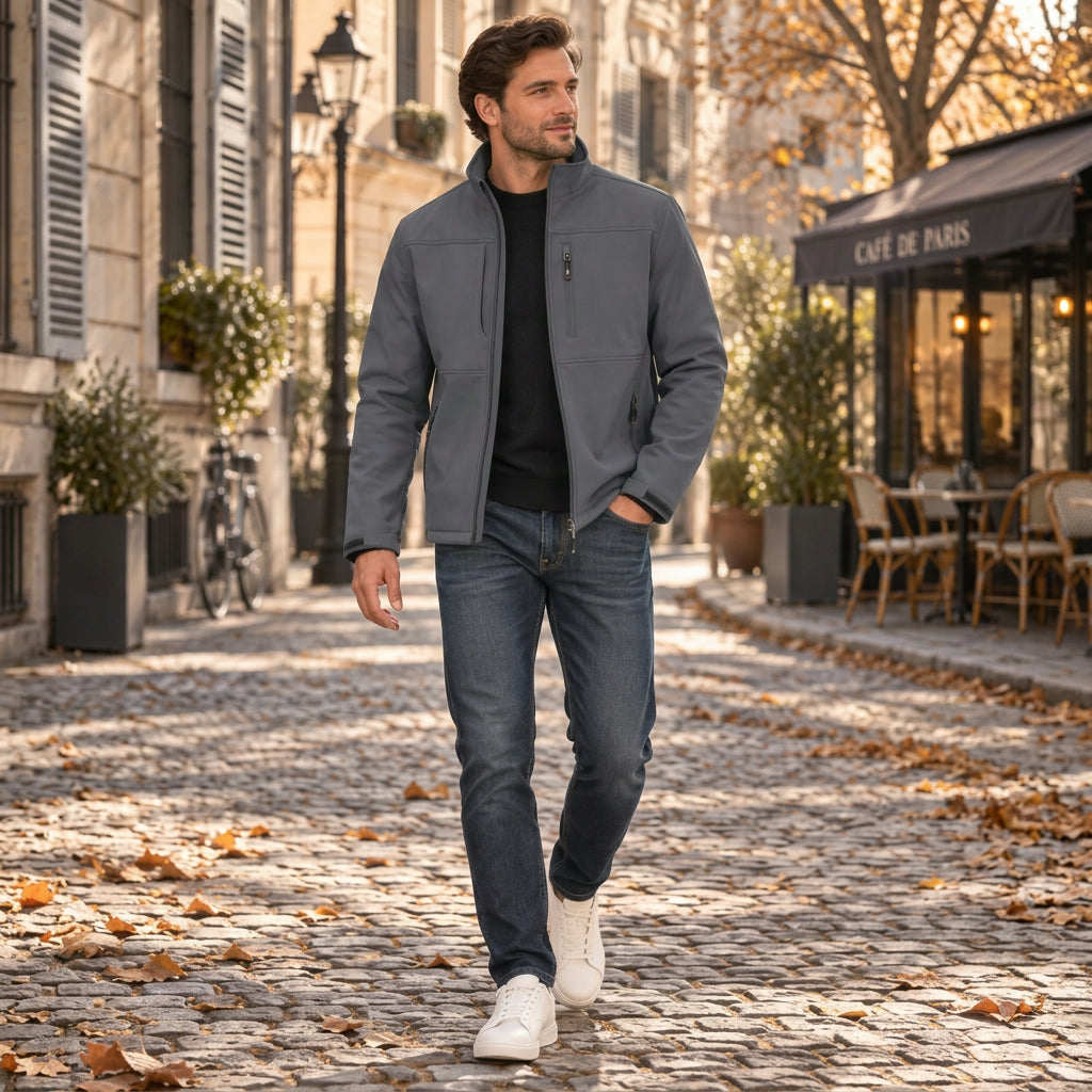 Jacket Men - Softshell with Polar Fleece Lining