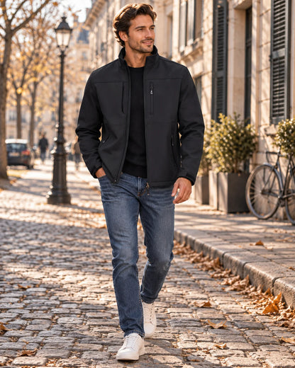 Jacket Men - Softshell with Polar Fleece Lining