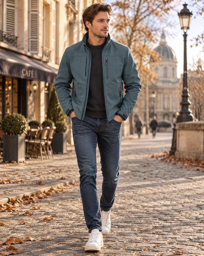 Jacket Men - Softshell with Polar Fleece Lining