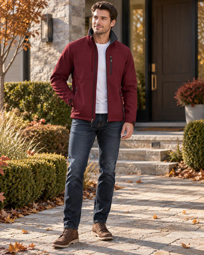 Jacket Men - Three-Layer Softshell Windproof Design