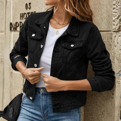 Jacket Women - Casual Jacket with Button Down