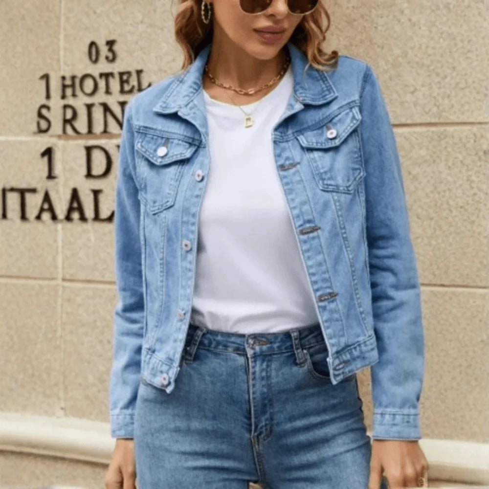 Jacket Women - Casual Jacket with Button Down