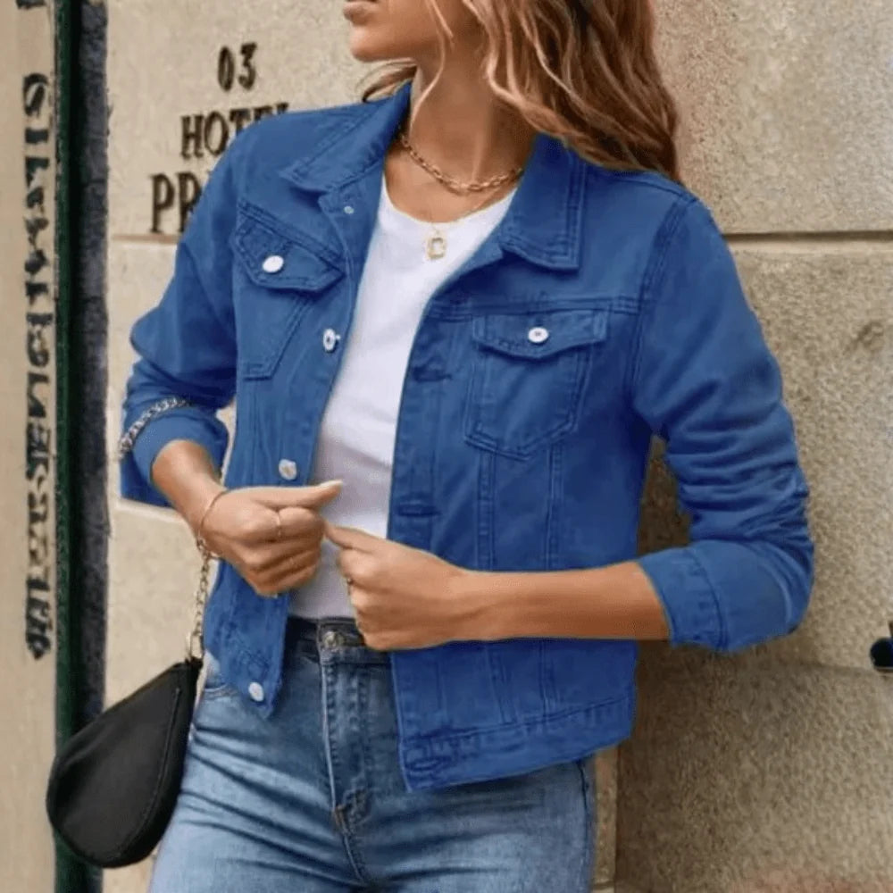 Jacket Women - Casual Jacket with Button Down