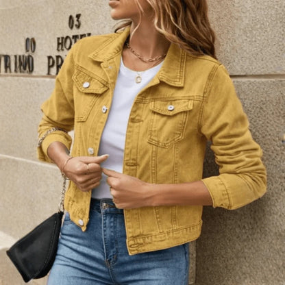 Jacket Women - Casual Jacket with Button Down