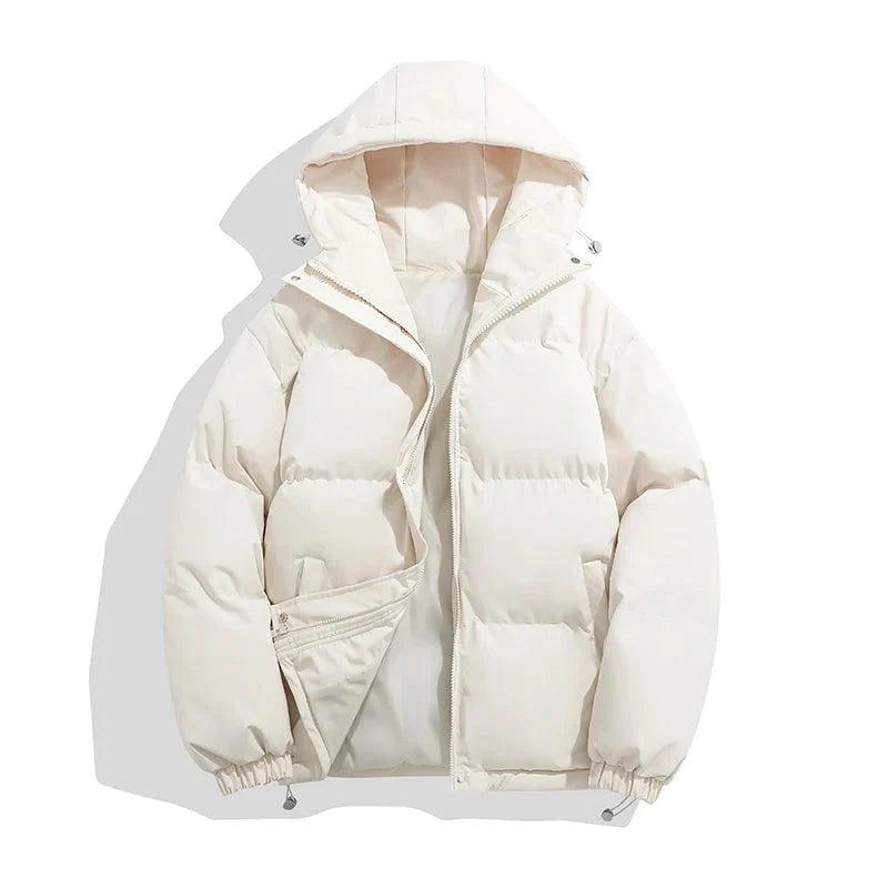 Jacket Women - Hooded Puffer Jacket with Quilted Panels