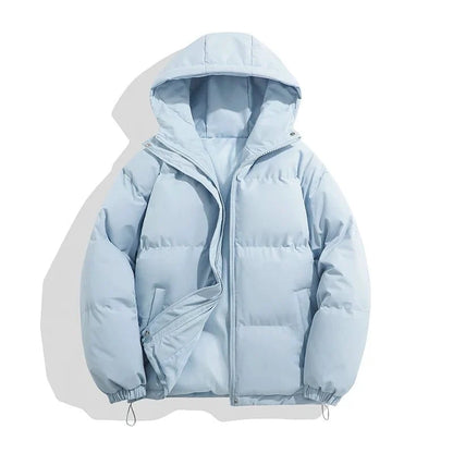 Jacket Women - Hooded Puffer Jacket with Quilted Panels