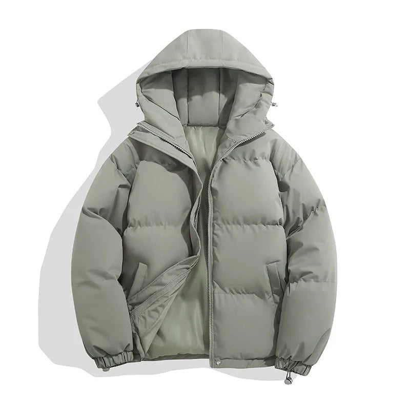 Jacket Women - Hooded Puffer Jacket with Quilted Panels
