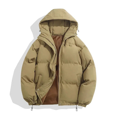 Jacket Women - Hooded Puffer Jacket with Quilted Panels