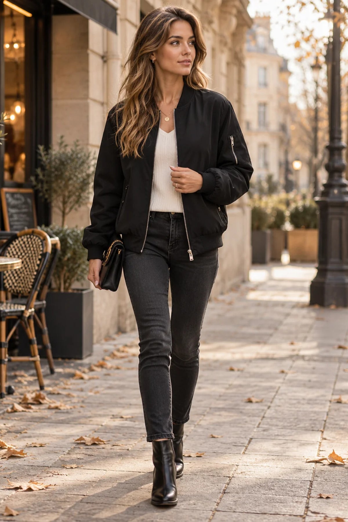 Jacket Women - Lightweight Bomber with Pockets