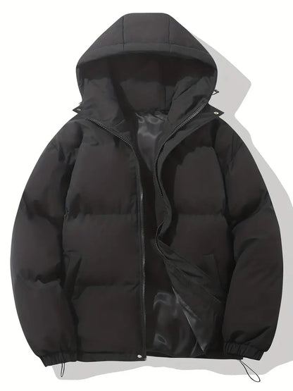 Jacket Women - Quilted Puffer with Stand Collar and Relaxed Fit