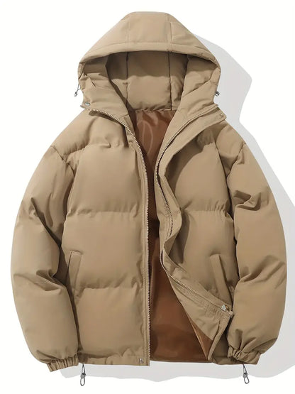 Jacket Women - Quilted Puffer with Stand Collar and Relaxed Fit