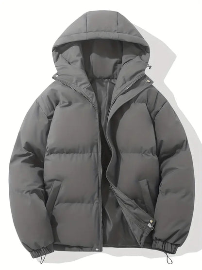Jacket Women - Quilted Puffer with Stand Collar and Relaxed Fit