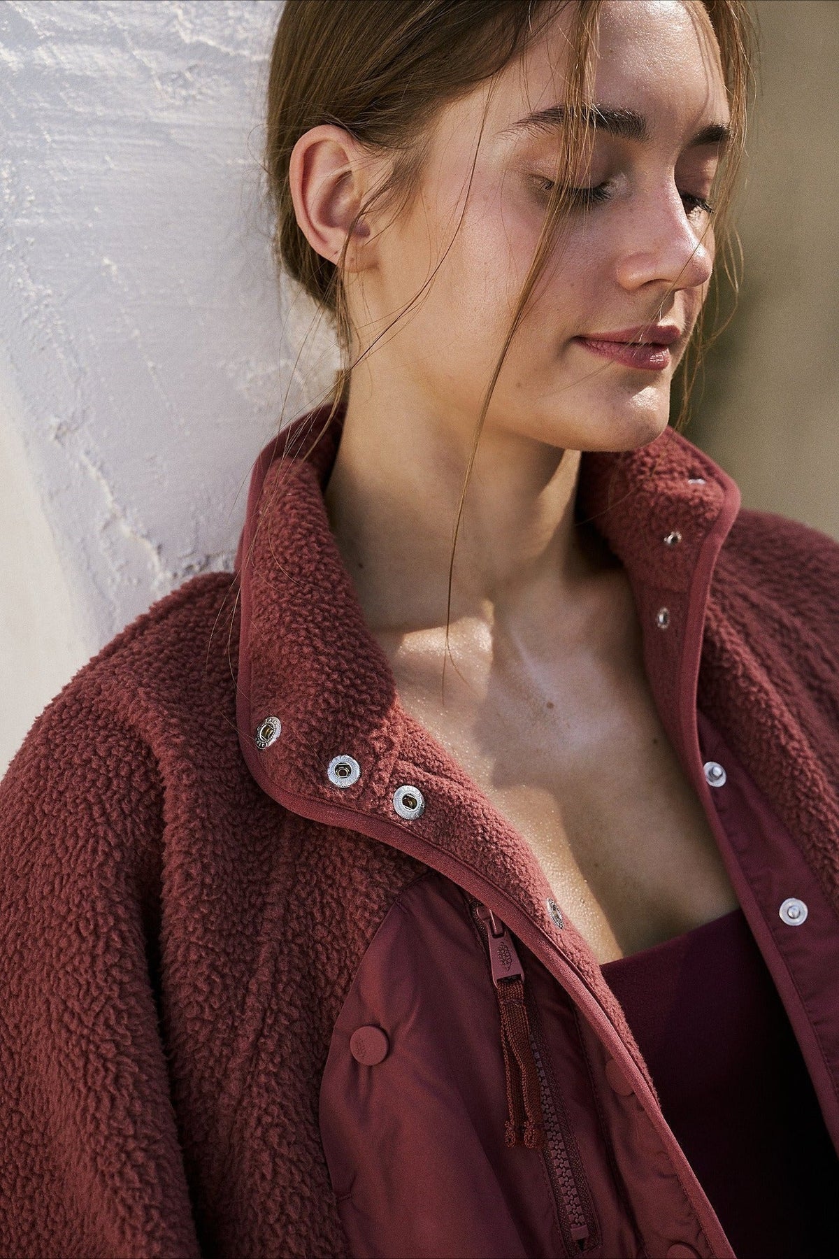 Jacket Women - Sherpa Utility Jacket with Zip Pockets