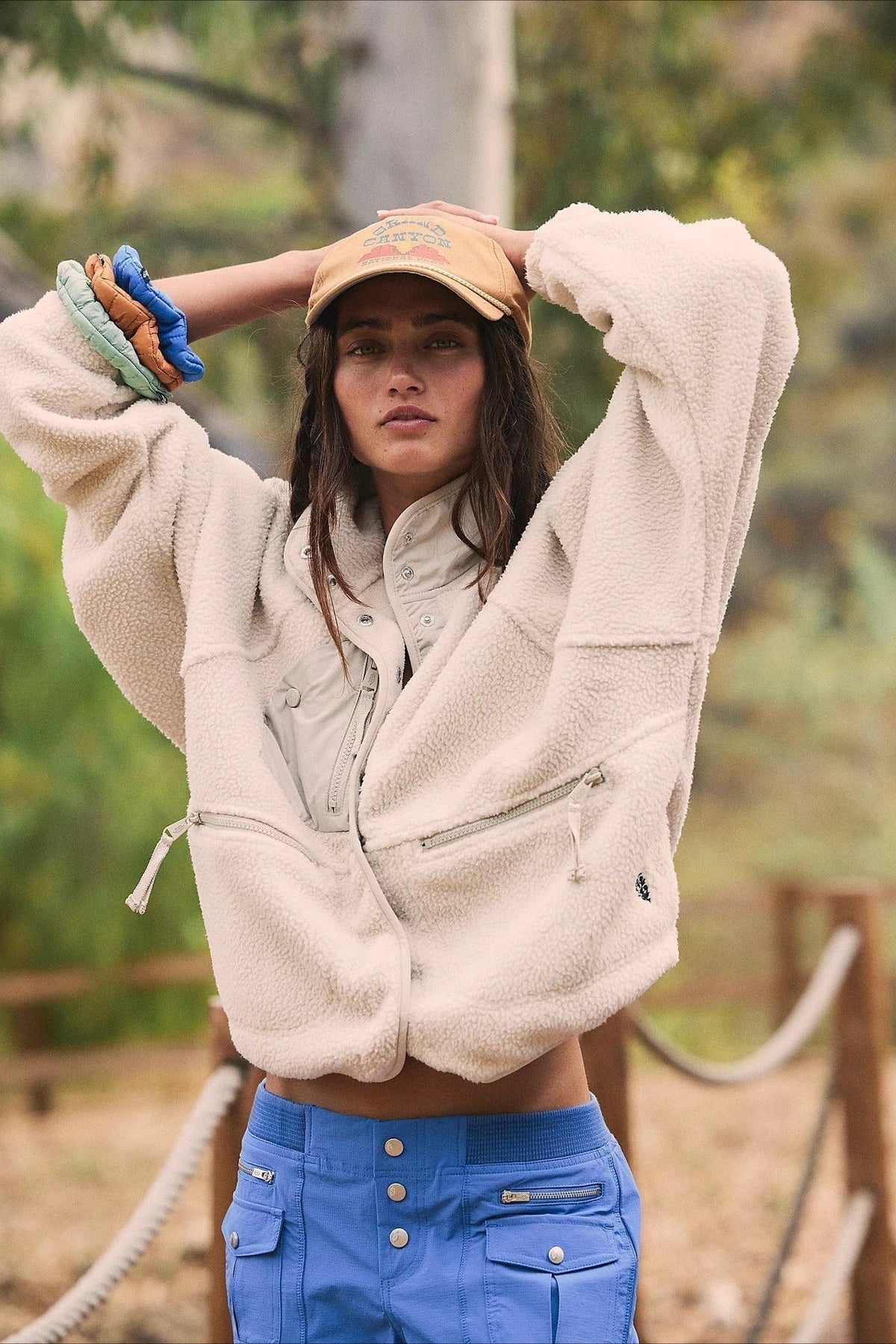 Jacket Women - Sherpa Utility Jacket with Zip Pockets