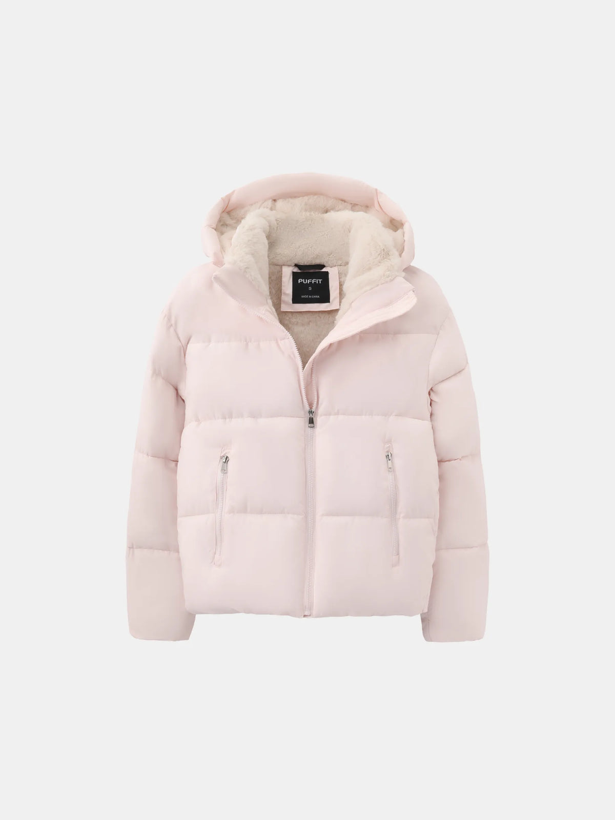 Jacket Women - Short Puffer with Removable Hood
