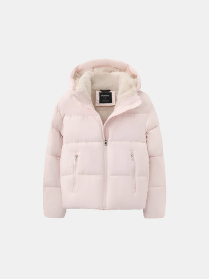Jacket Women - Short Puffer with Removable Hood