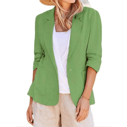 Jacket Women - Single Breasted Casual Relaxed Fit