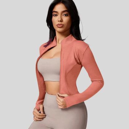 Jacket Women - Slim Fit Full Zip Breathable Athletic