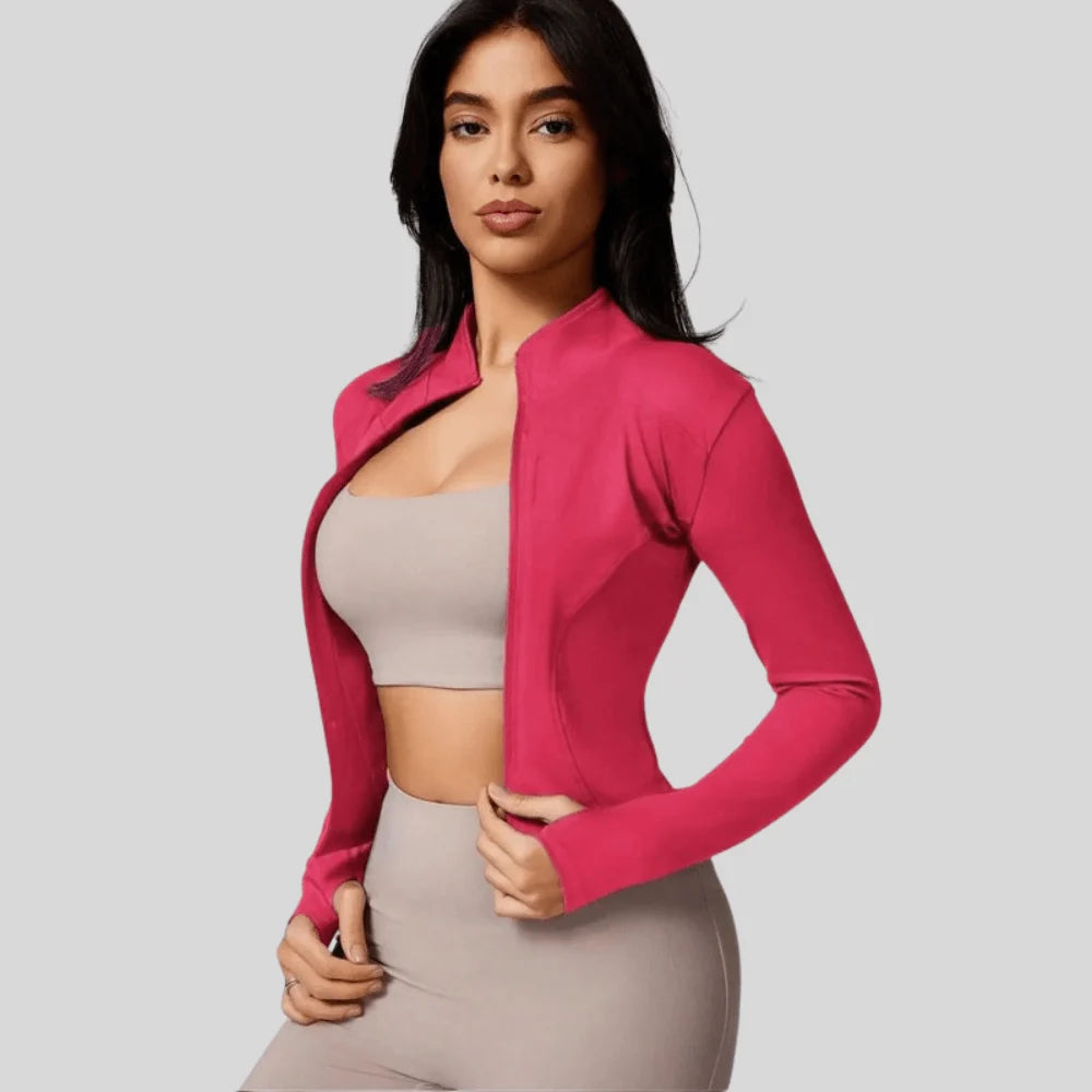 Jacket Women - Slim Fit Full Zip Breathable Athletic