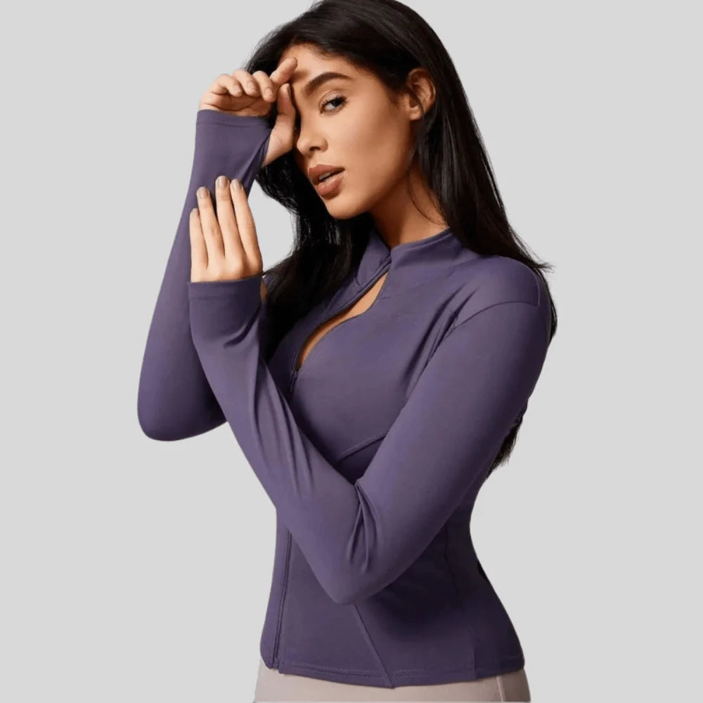Jacket Women - Slim Fit Full Zip Breathable Athletic