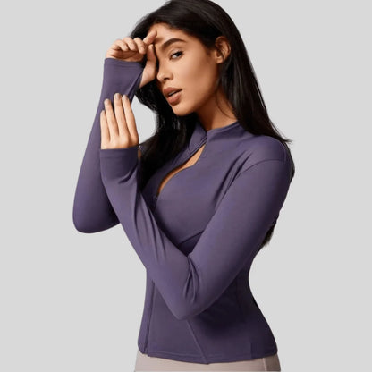 Jacket Women - Slim Fit Full Zip Breathable Athletic