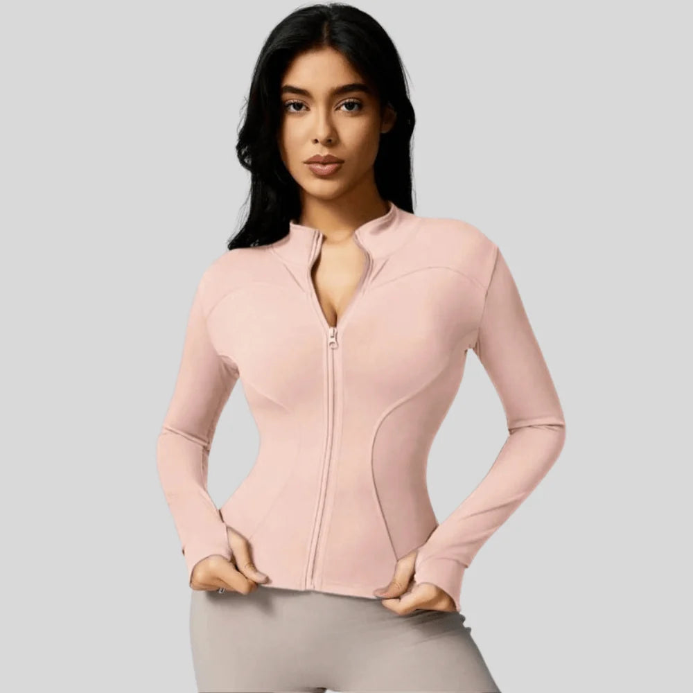 Jacket Women - Slim Fit Full Zip Breathable Athletic