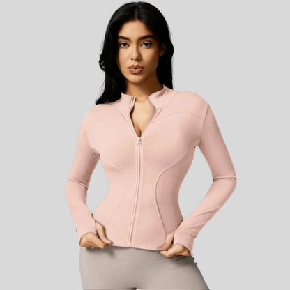 Jacket Women - Slim Fit Full Zip Breathable Athletic