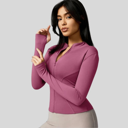 Jacket Women - Slim Fit Full Zip Breathable Athletic