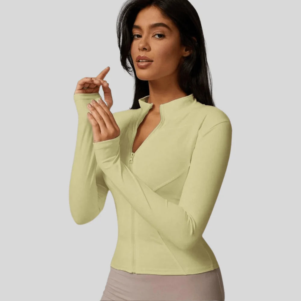Jacket Women - Slim Fit Full Zip Breathable Athletic
