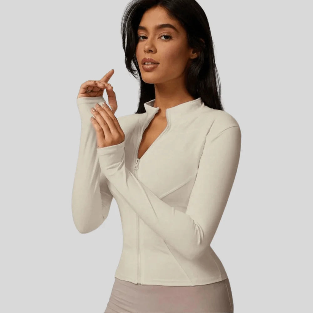 Jacket Women - Slim Fit Full Zip Breathable Athletic
