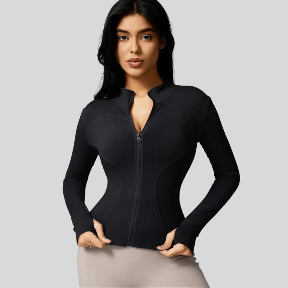 Jacket Women - Slim Fit Full Zip Breathable Athletic