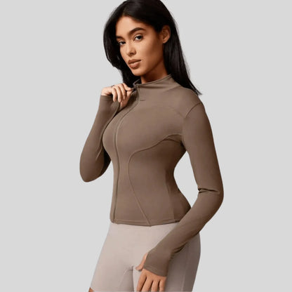 Jacket Women - Slim Fit Full Zip Breathable Athletic