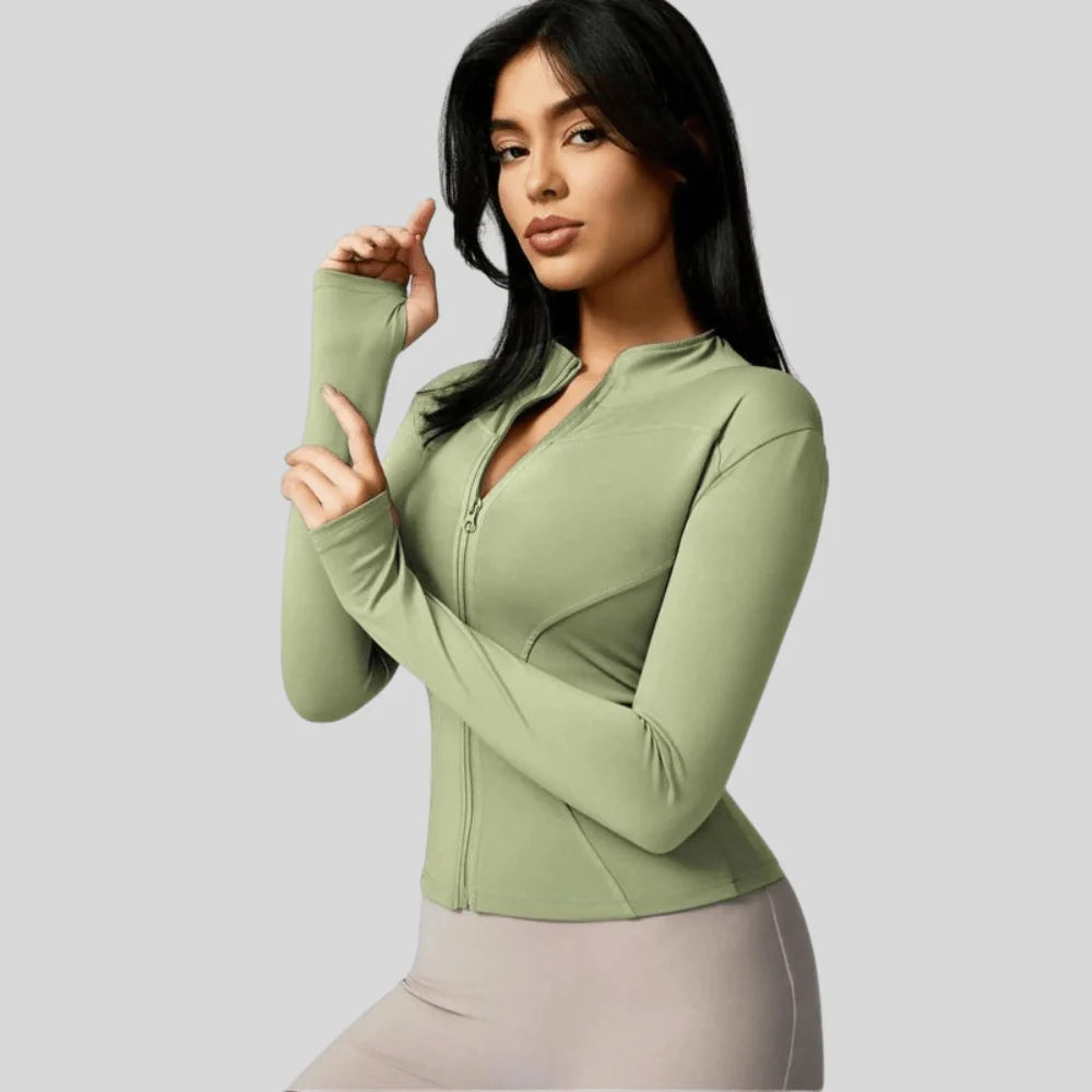 Jacket Women - Slim Fit Full Zip Breathable Athletic
