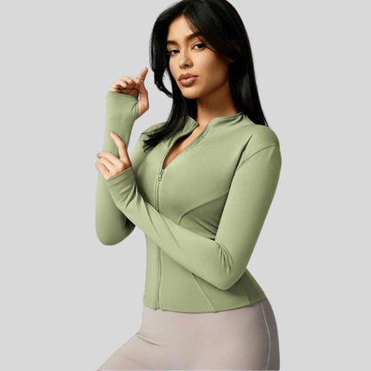 Jacket Women - Slim Fit Full Zip Breathable Athletic