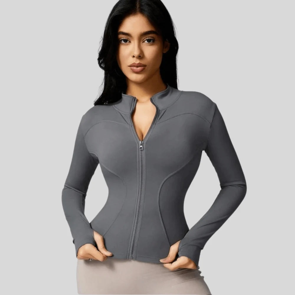 Jacket Women - Slim Fit Full Zip Breathable Athletic