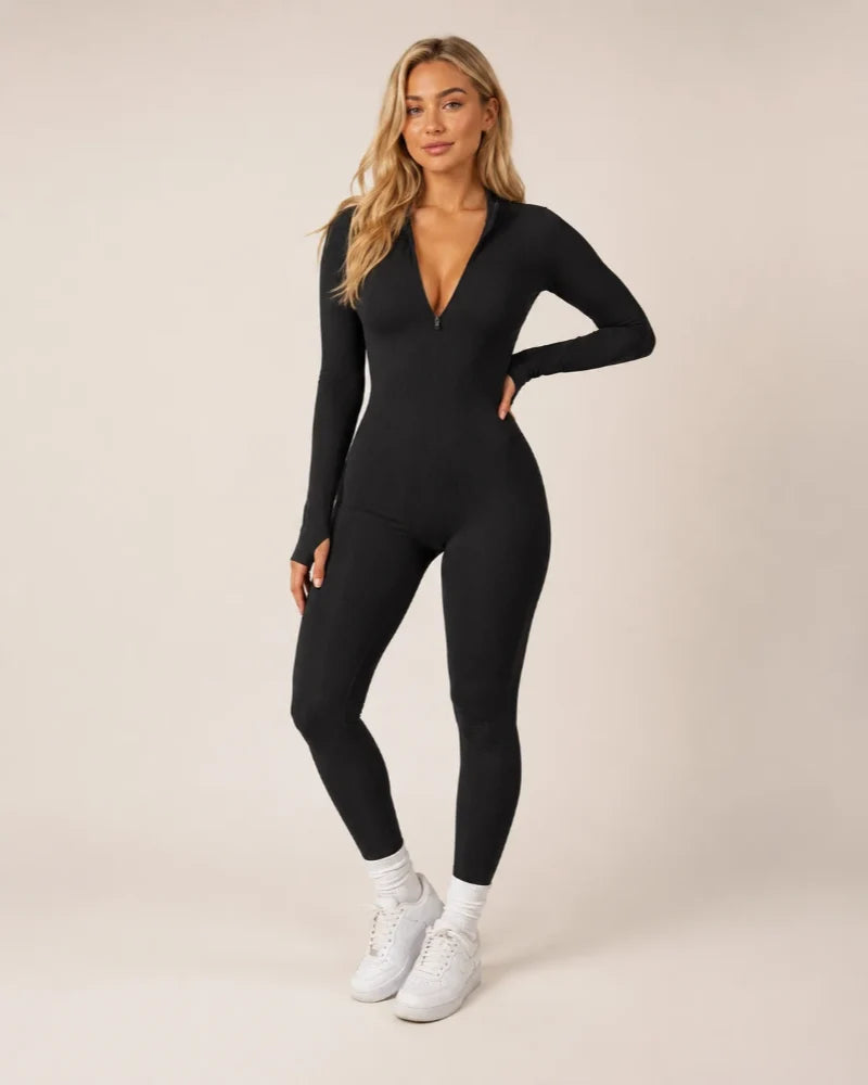 Jumpsuit Women - Seamless Long Sleeve Sport Fit