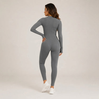 Jumpsuit Women - Seamless Long Sleeve Sport Fit