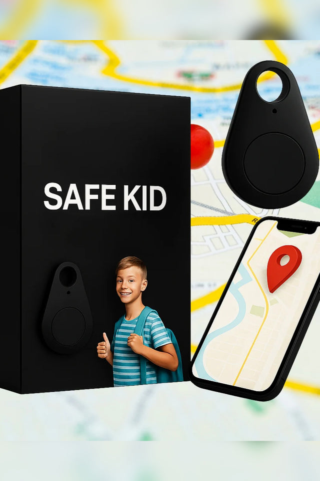 Kids' GPS Tracker – real-time location, waterproof, SOS button