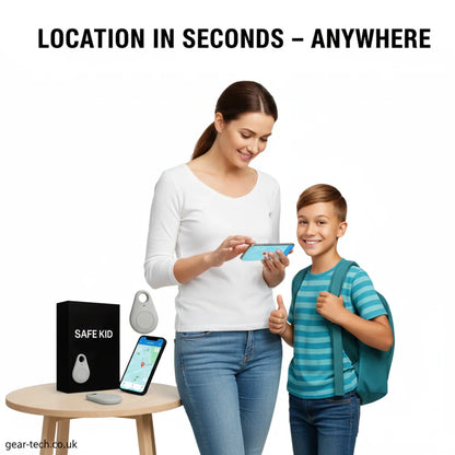 Kids' GPS Tracker – real-time location, waterproof, SOS button
