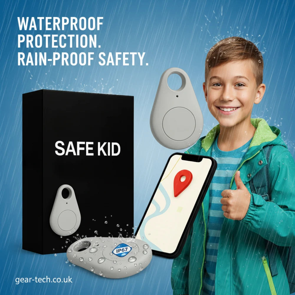 Kids' GPS Tracker – real-time location, waterproof, SOS button