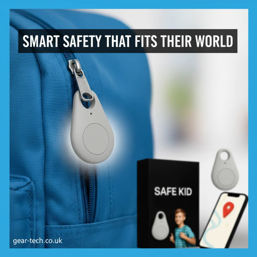 Kids' GPS Tracker – real-time location, waterproof, SOS button