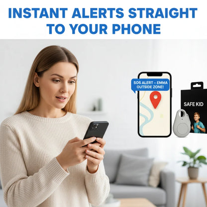 Kids' GPS Tracker – real-time location, waterproof, SOS button