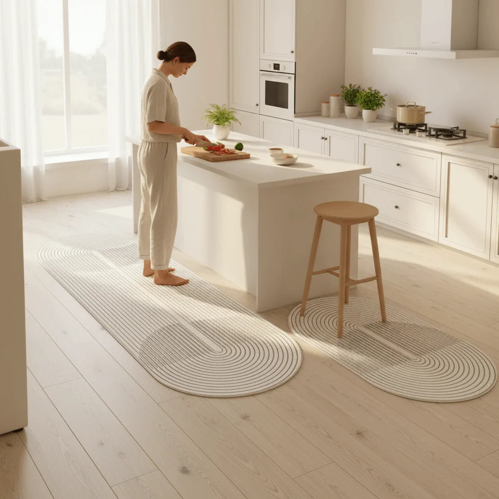 Kitchen Mat Runner – non-slip base, cushioned support, five designs