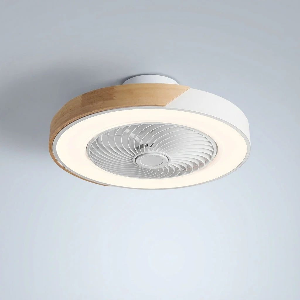 LED Ceiling Light – bladeless fan, integrated light, round