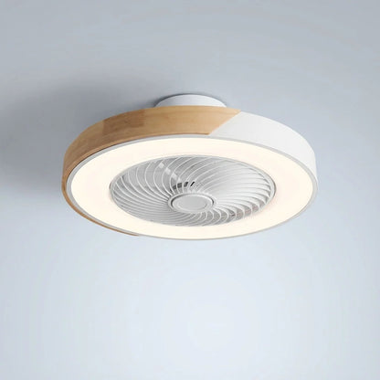 LED Ceiling Light – bladeless fan, integrated light, round