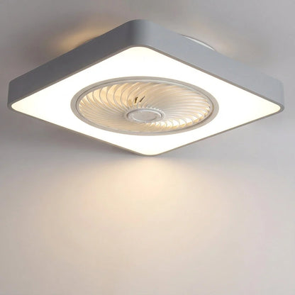 LED Ceiling Light – bladeless fan, integrated light, round