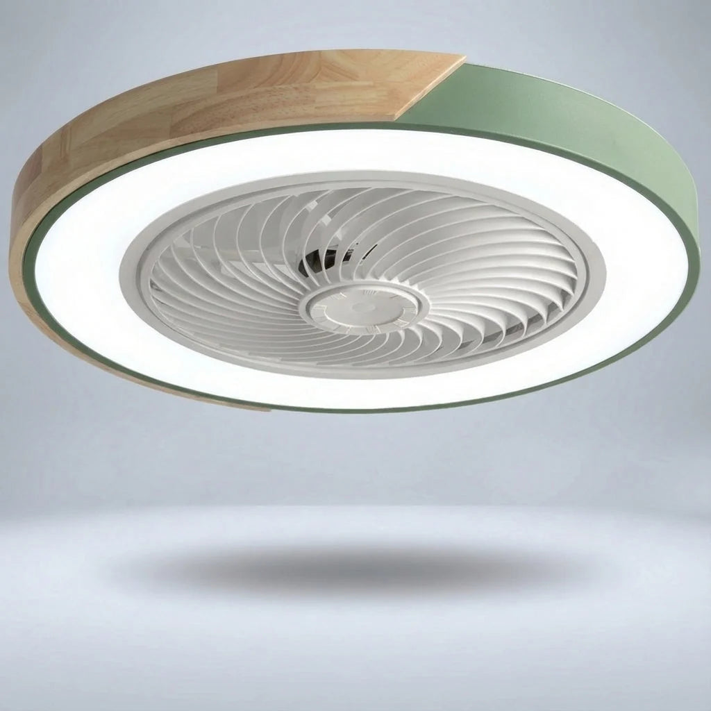LED Ceiling Light – bladeless fan, integrated light, round