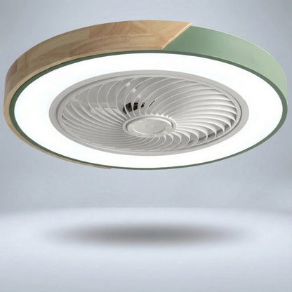 LED Ceiling Light – bladeless fan, integrated light, round