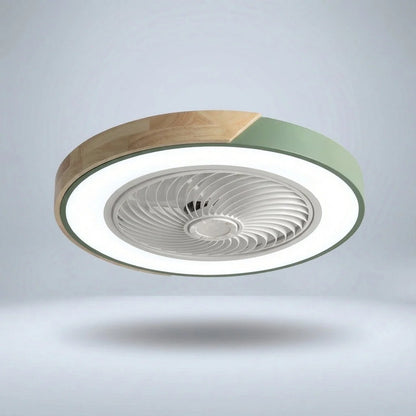 LED Ceiling Light – bladeless fan, integrated light, round
